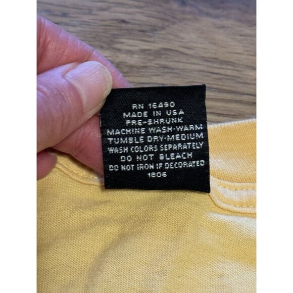 1995 Sherry's Best Sea World Tee Size XL T-Shirt Yellow Made In USA Vacation VTG - Picture 9 of 10